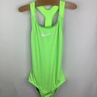 Sike 10-12: Nike Strappy Neon Green Swim Suit NEW w/tags
