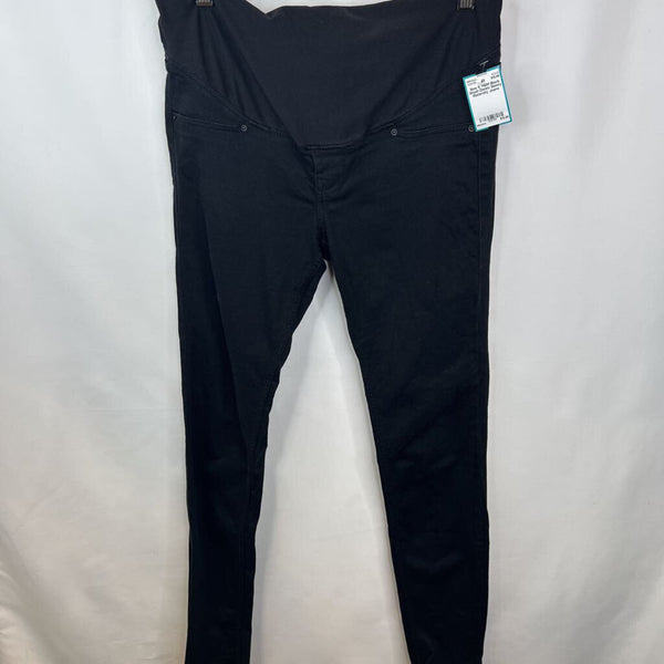 Size 8: H&M Black Wash Denim Skinny Maternity Jeans
