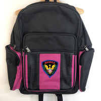 Bagmax Black w/Purple Detail Polyester Backpack