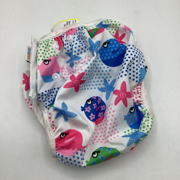 Size OS: Alvababy White w/Fish Snap Diaper Cover