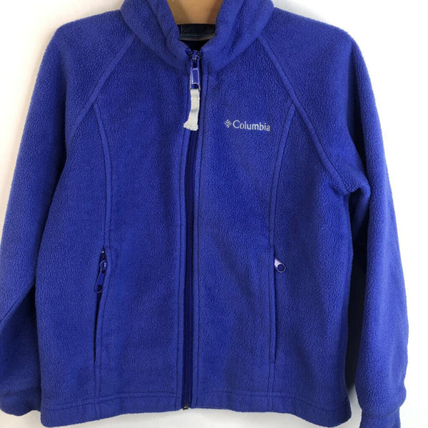 Size 6: Columbia Blue Fleece Zip Up Coat