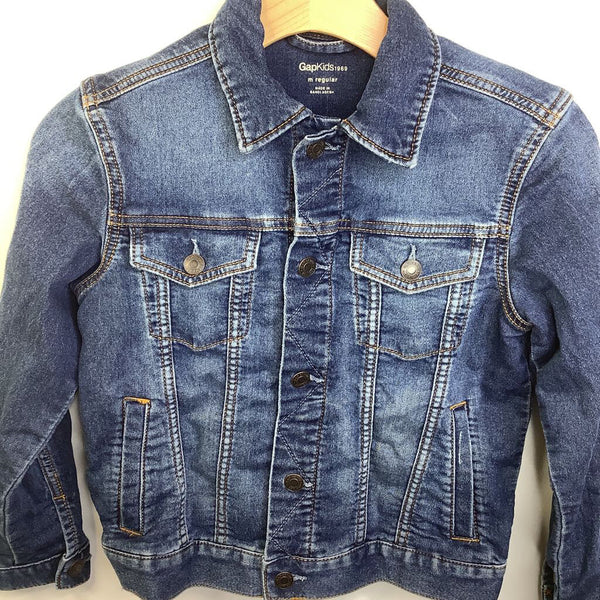 Size 8: Gap Medium Blue Wash Demin Jacket