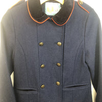 Size 11-12: Johnnie B Navy Wool Blend Peacoat