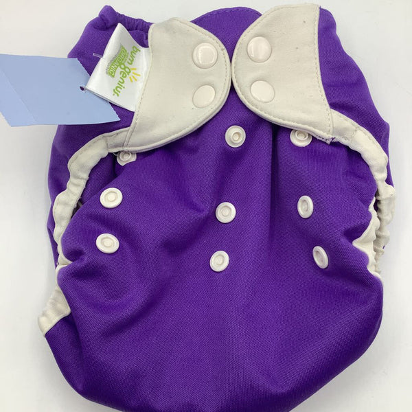 Size OS: Bum Genuis Purple Snap Lined Diaper