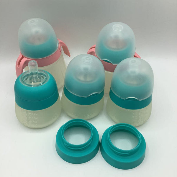 Nano Bebe Pink/Blue Soft 5pc Bottles