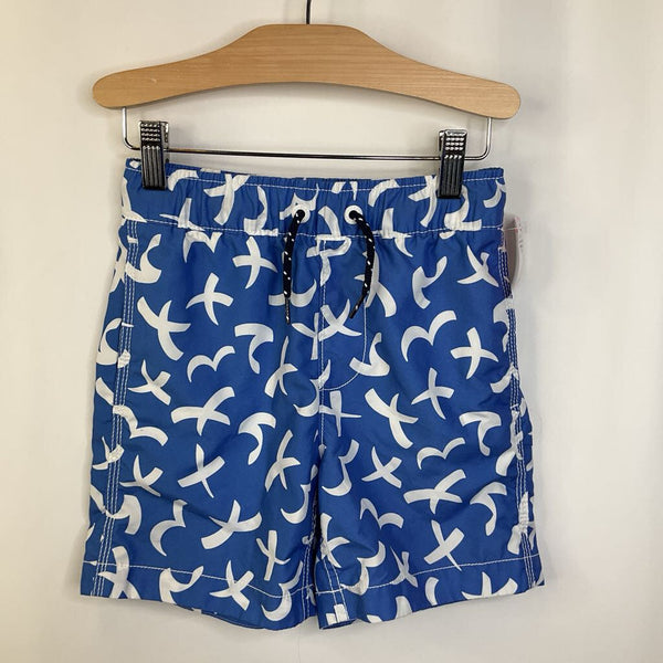 Size 6-7: Gap Blue/White Patterned Drawstring Swim Shorts