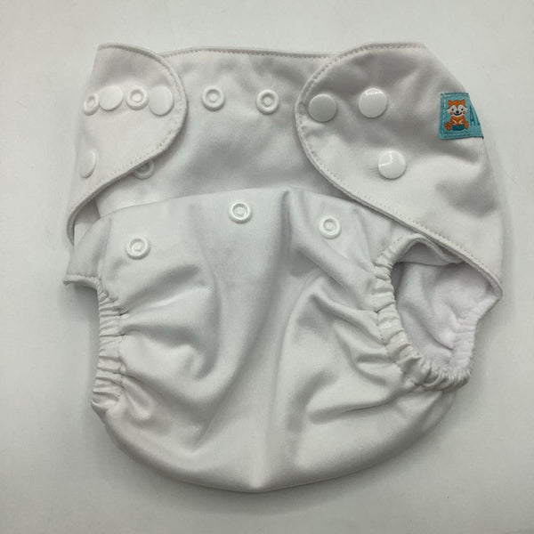 Size OS: Alva Baby White Reusable Diaper
