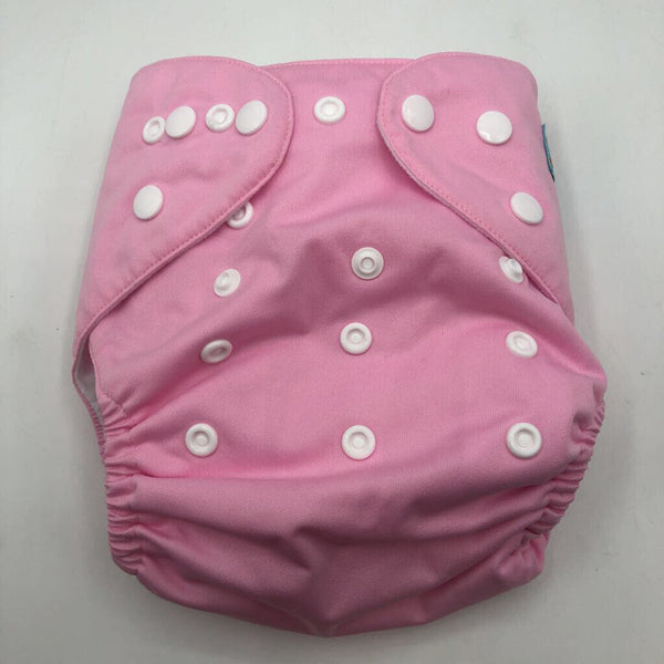 Size OS: Alva Baby Light Pink Snap Reusable Diaper w/ Liner NEW