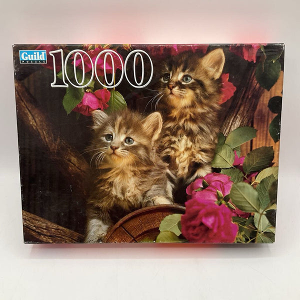 Guild 1000pc Kitten Rose Puzzle *NEW