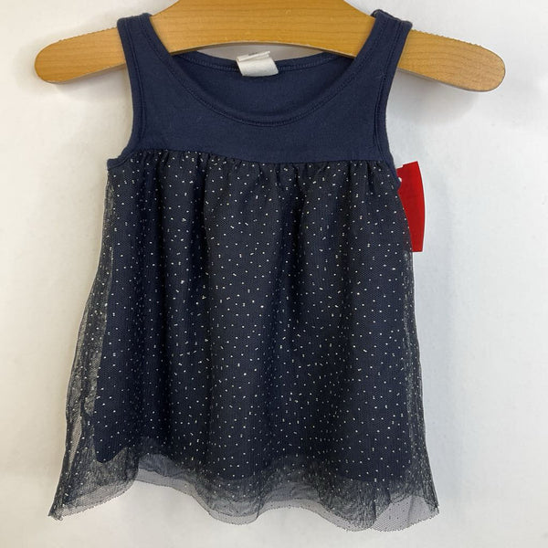 Size 18-24m: Gap Navy Blue Tulle Sparkly Tank Top