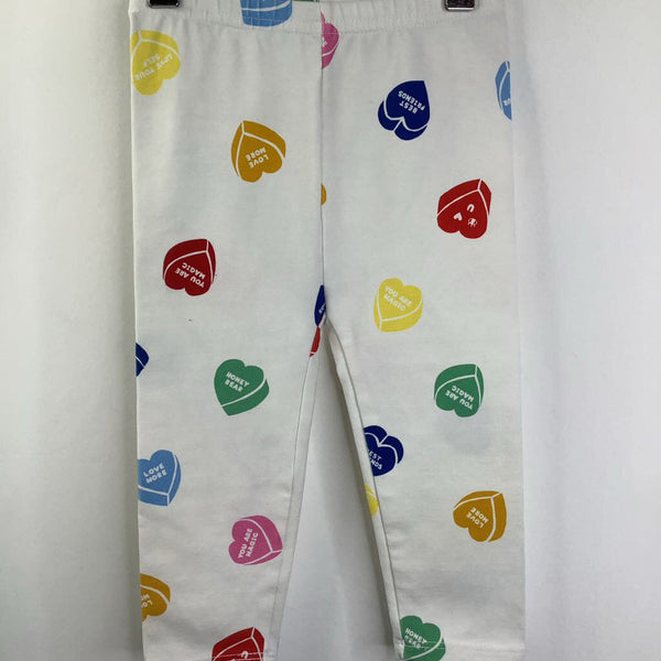Size 12-18m: Hanna Andersson White w/ Hearts Leggings