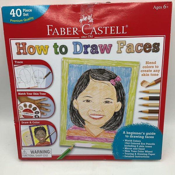 Faber Castell How To draw Faces 40pc Set
