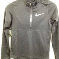 Size 10-12: Nike Black Running Half Zip-up Running Jacket NEW w/ Tag