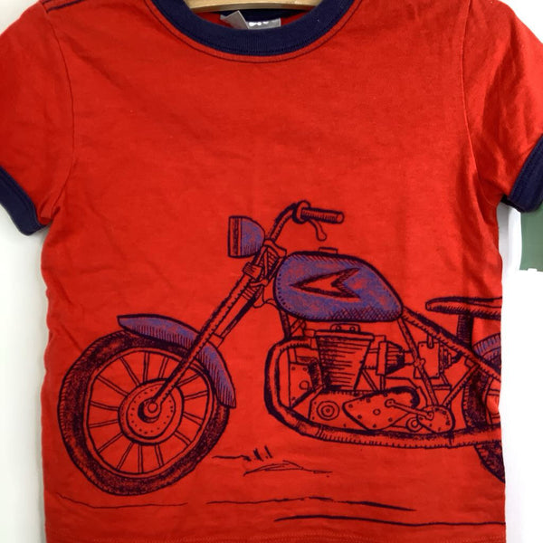 Size 18-24m: Hanna Andersson Red w/ Motorcycle T-Shirt