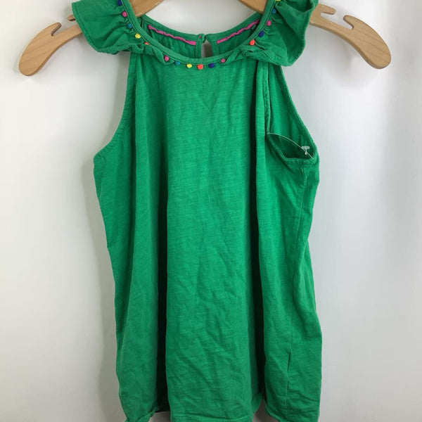 Size 11-12: Boden Green Ruffle Sleeveless Shirt
