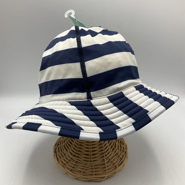 Size S: Hanna Andersson Blue and White Striped Bucket Hat
