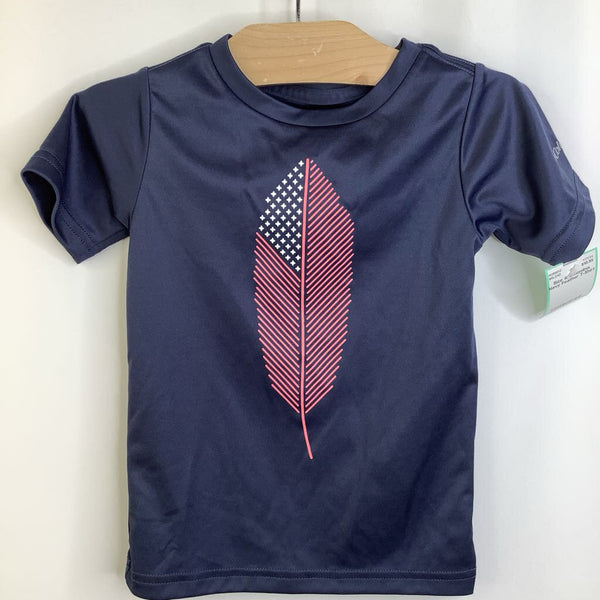 Size 4: Colombia Navy Feather T-Shirt