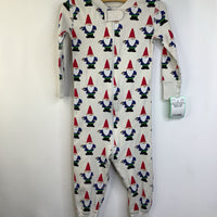 Size 12-18m: Hanna Andersson Cream w/ Gnomes Long Sleeve PJS
