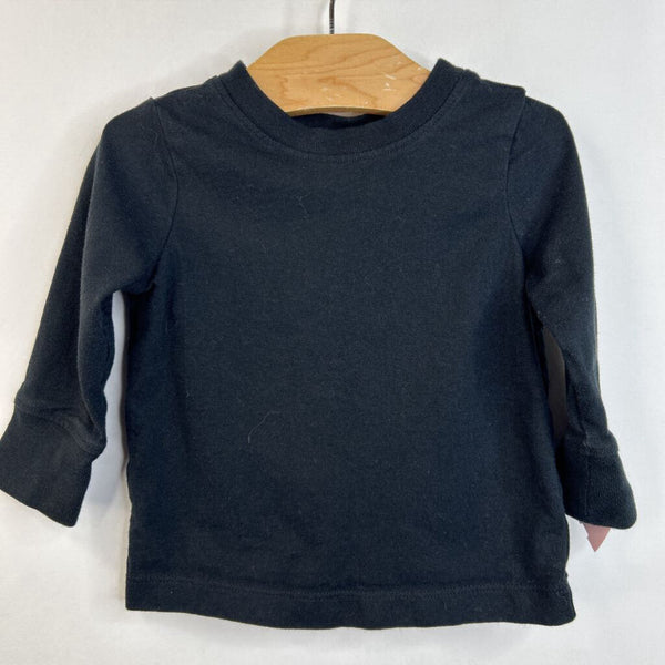 Size 6-12m: Hanna Andersson Black Long Sleeve T