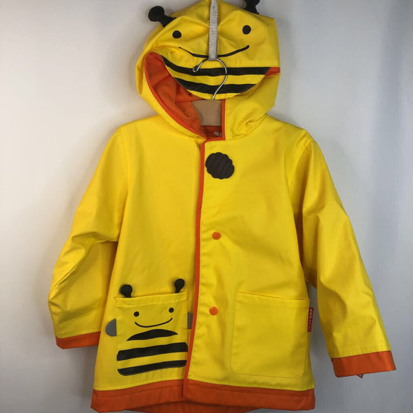 Size 3-4: Skip Hop Lined Yellow Bee Rain Coat