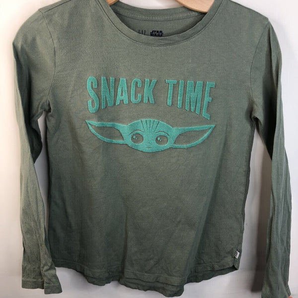 Size 10: Gap Star Wars Green 'Snack Time' Long Sleeve T