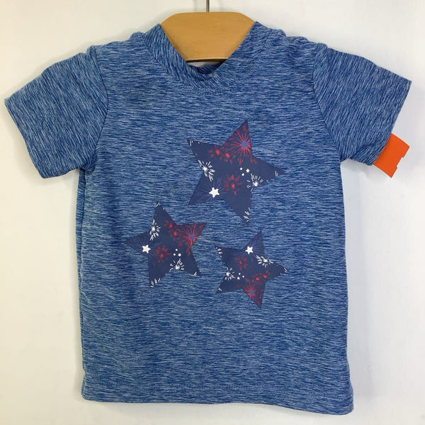 Size 18-24m (80): Hanna Andersson Blue Firework Stars T-Shirt