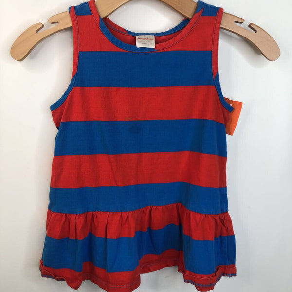 Size 8 (130): Hanna Andersson Red & Blue Striped Tank