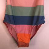Size 8: Art Class Colorful Striped One Piece Swimsuit