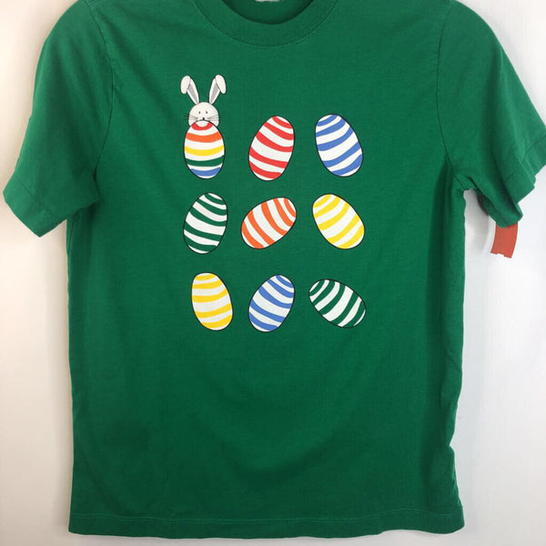 Size 12 (150): Hanna Andersson Green Rainbow Easier Eggs & Bunny T-Shirt