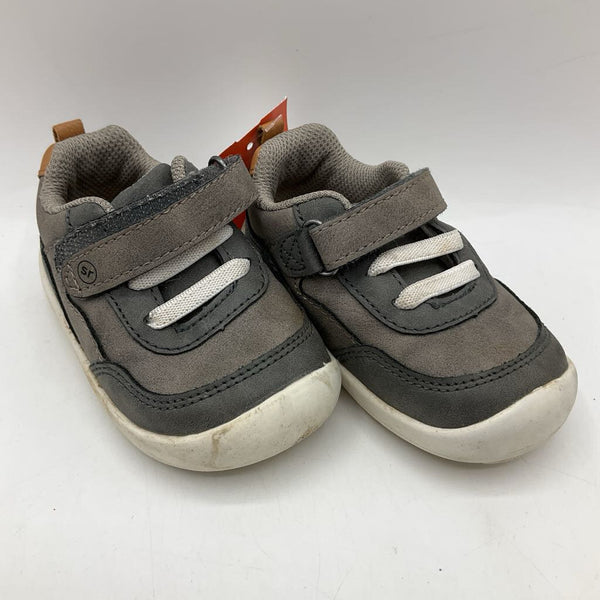Size 5: Stride Rite Grey Velcro Sneakers
