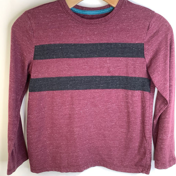 Size 8: Old Navy Maroon & Charcoal Grey Long Sleeve T