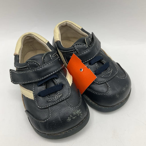 Size 5: See Kai Run Navy Blue Leather Velcro Shoes