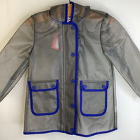 Size 2: Hunter Grey Translucent Rain Coat NEW w/ Tag