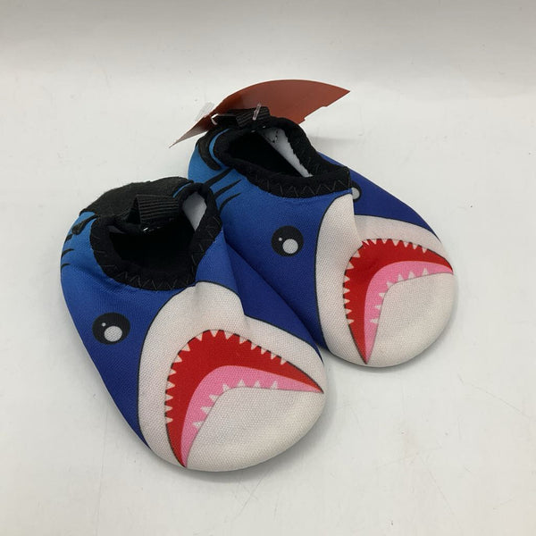 Size 1: Jiasuqi Blue Great White Shark Water Shoes