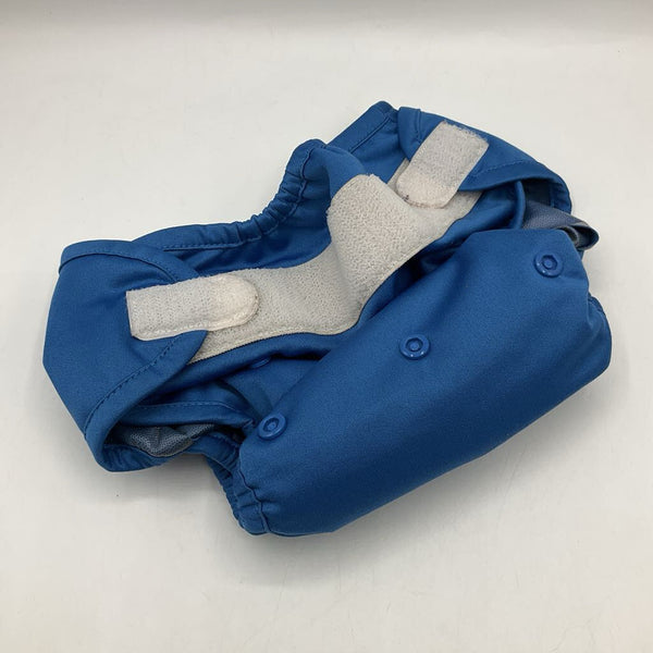 Size OS: Rump-a-rooz Blue Snap/Velcro Adjustable Diaper Cover