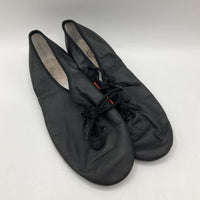 Size 5Y: Dance Now Black Lace-up Jazz Shoes